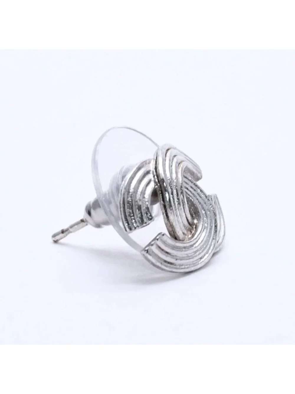 Chanel CC Logo Earrings 00 Metal Silver